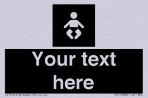 Custom information: black panel baby change